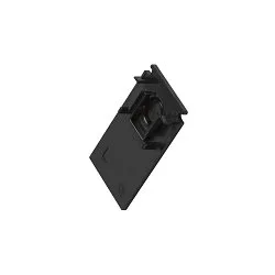 Eindkap TRACK 48V diep, voor opbouwrail, zwart