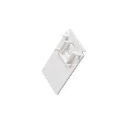 Eindkap TRACK 48V diep, voor opbouwrail, wit