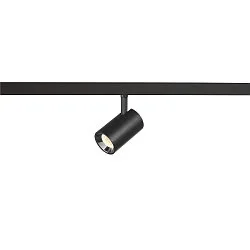 track spot NUMINOS® XS 48V DALI 2 55° swivelling, for VDU workstation, DALI controllable IP20, black matt dimmable