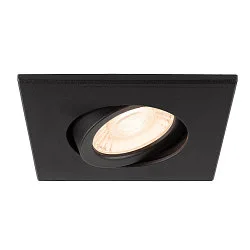 Afdekking UNIVERSAL DOWNLIGHT IP20 hoekig, draaibaar, zwart