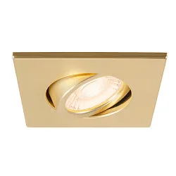Afdekking UNIVERSAL DOWNLIGHT IP20 hoekig, draaibaar, goud mat