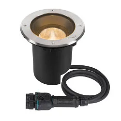 Vloerinbouwarmatuur DASAR® L rond, draaibaar, DALI aanstuurbaar, begaanbaar IP65 / IP67, rvs dimbaar