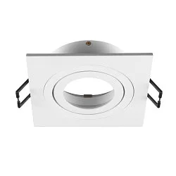 Verzonken plafondring NEW TRIA® 75 vierkant, wit
