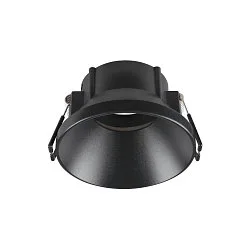 Verzonken plafondring NEW TRIA® 75 rond, diep, zwart