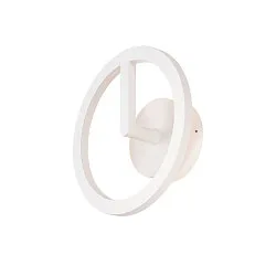 Wandarmatuur voor buitenshuis Q-RING PHASE zonder sensor, dimbaar IP65, wit dimbaar