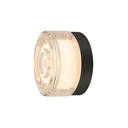 wall and ceiling luminaire CYFT WAVE suitable for VDU workstation IP44, black, lacquered dimmable