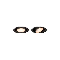 Inbouwarmatuur UNIVERSAL DOWNLIGHT IP20 PHASE 38° draaibaar, CCT Switch, multipower, bekabeld, zonder randstroken IP20