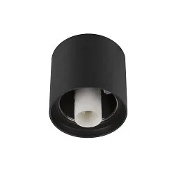 Plafondarmatuur VARYT zonder lampenkap E14 IP44, zwart dimbaar