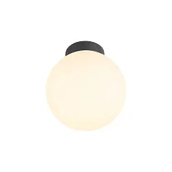 Plafondarmatuur SUN 20 rond E27 IP20, zwart dimbaar