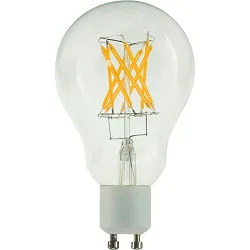 Filamentlamp A60 CROSSED FILAMENT - PHASE A60 helder GU10 5W 400lm 2200K 330° CRI 90-100 dimbaar