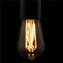 Filamentlamp RUSIKA SOFT CAGE - PHASE ST64 helder E27 6W 2222K 330° dimbaar