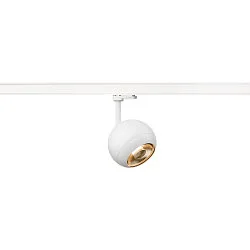 3-fase spot LIGHT EYE® 150 draaibaar, roteerbaar, baalvormig GU10 IP20, wit mat dimbaar