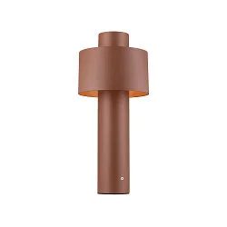 Sokkelarmatuur PHOTONI CYL POLE 45 cilindrisch, slagvast E27 IP65, roest dimbaar