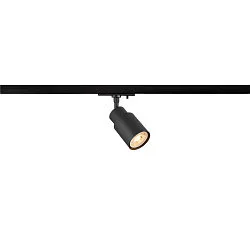 1-phase spot PURI 2.0 - TUBE cylindrical, adjustable GU10 IP20, black dimmable
