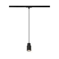 1-fase pendelarmatuur PURI 2.0 - TUBE cilindrisch GU10 IP20, zwart dimbaar