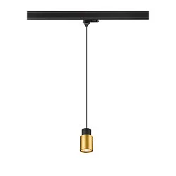 3-fase pendelarmatuur PURI 2.0 - TUBE cilindrisch GU10 IP20, zwart dimbaar