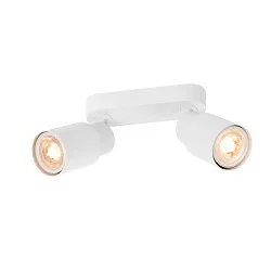 Wand- en plafondarmatuur PURI 2.0 - TUBE 2-vlams, lang GU10 IP20, wit dimbaar