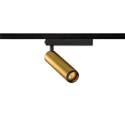1-phase spot GRIP! M PHASE DTW swivelling, for VDU workstation, Dim-To-Warm IP20, gold dimmable