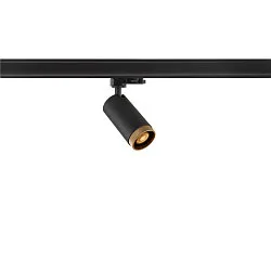 3-phase spot GRIP! L GU10 cylindrical, adjustable GU10 IP20, black dimmable
