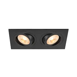 ceiling recessed luminaire NEW TRIA® 155 GU10 2 flames, rotatable, square GU10 IP20