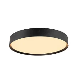 Wand- en plafondarmatuur DECONA PHASE rond, CCT Switch IP44, zwart dimbaar