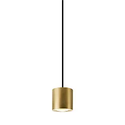pendant luminaire OCULUS PHASE DTW PVD round, Dim-To-Warm, adjustable IP20, brushed brass dimmable