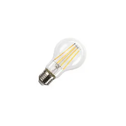 LED lamp peervorm A60 HE >200LM/W CLEAR schakelbaar A60 helder E27 3,8W 860lm 3000K 280° CRI >80 