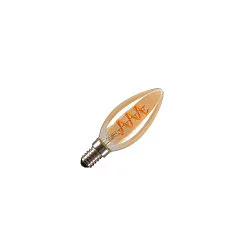 LED lamp kaarsvorm C35 GOLD C35 helder E14 2W 80lm 2200K 325° CRI 80-89