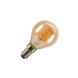 LED lamp G35 GOLD - PHASE G45 helder E14 2W 70lm 1800K 325° CRI 80-89 dimbaar
