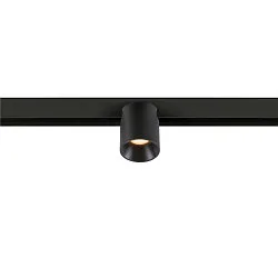 Spotlight op rail FIXT-IT! rond, opbouwversie, geschikt voor beeldschermwerkstations IP20, zwart, gelakt dimbaar