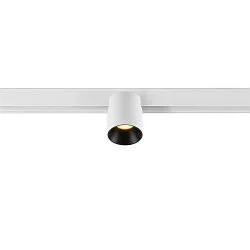 Spotlight op rail FIXT-IT! rond, opbouwversie, geschikt voor beeldschermwerkstations IP20, zwart, wit, gelakt dimbaar