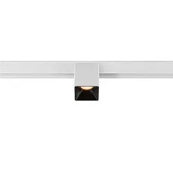 Spotlight op rail FIXT-IT! rond, opbouwversie, geschikt voor beeldschermwerkstations IP20, zwart, wit, gelakt dimbaar