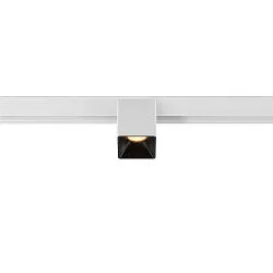 Spotlight op rail FIXT-IT! rond, opbouwversie, geschikt voor beeldschermwerkstations IP20, zwart, wit, gelakt dimbaar
