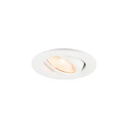 Plafondinbouwarmatuur NEW TRIA® 45 rond, geschikt voor beeldschermwerkstations IP20, wit, gelakt 