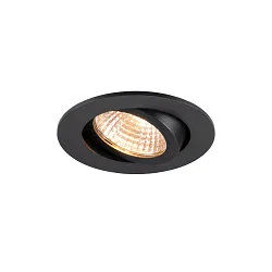 Plafondinbouwarmatuur NEW TRIA® 68 AIRTIGHT geschikt voor beeldschermwerkstations IP23, zwart, gelakt dimbaar