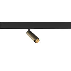 Spotlight op rail GRIP! S geschikt voor beeldschermwerkstations IP20, brons, zwart, gelakt dimbaar
