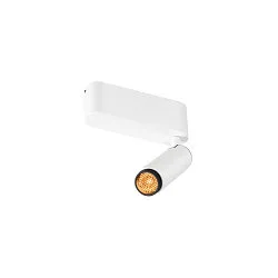 Plafondarmatuur GRIP!S SINGLE geschikt voor beeldschermwerkstations IP20, zwart, wit, gelakt dimbaar