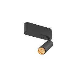 Plafondarmatuur GRIP!S SINGLE geschikt voor beeldschermwerkstations IP20, goud, zwart, gelakt dimbaar