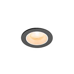 Plafondinbouwarmatuur NUMINOS® XS rond, geschikt voor beeldschermwerkstations IP20, zwart, wit, gelakt dimbaar
