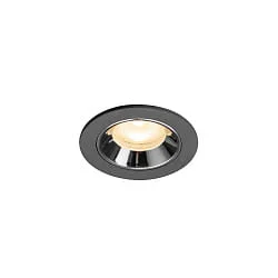 Plafondinbouwarmatuur NUMINOS® XS geschikt voor beeldschermwerkstations IP20, zwart dimbaar