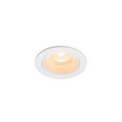 ceiling recessed luminaire NUMINOS® XS round, suitable for VDU workstation IP20, white, lacquered dimmable