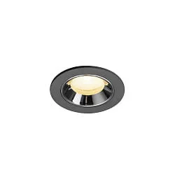 Plafondinbouwarmatuur NUMINOS® XS geschikt voor beeldschermwerkstations IP20, zwart dimbaar