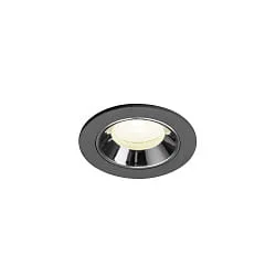 Plafondinbouwarmatuur NUMINOS® XS geschikt voor beeldschermwerkstations IP20, zwart dimbaar
