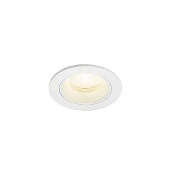 ceiling recessed luminaire NUMINOS® XS round, suitable for VDU workstation IP20, white, lacquered dimmable