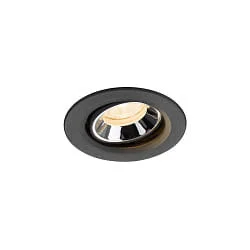 ceiling recessed luminaire NUMINOS® MOVE XS swivelling, suitable for VDU workstation IP20, black dimmable