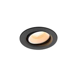 Plafondinbouwarmatuur NUMINOS® MOVE XS rond, geschikt voor beeldschermwerkstations IP20, zwart, wit, gelakt dimbaar