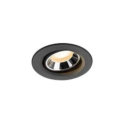 Plafondinbouwarmatuur NUMINOS® MOVE XS draaibaar, geschikt voor beeldschermwerkstations IP20, zwart dimbaar
