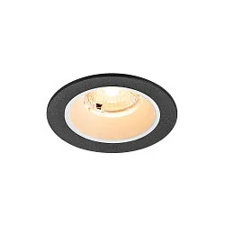 Plafondinbouwarmatuur NUMINOS® S rond, geschikt voor beeldschermwerkstations IP20, zwart, wit, gelakt dimbaar