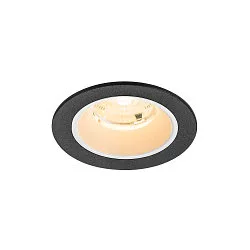 Plafondinbouwarmatuur NUMINOS® S rond, geschikt voor beeldschermwerkstations IP20, zwart, wit, gelakt dimbaar
