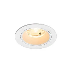 Plafondinbouwarmatuur NUMINOS® S rond, geschikt voor beeldschermwerkstations IP20, wit, gelakt dimbaar